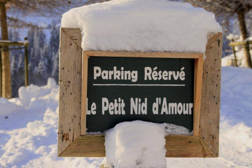 Micro-Lodge, Le Petit Nid D'Amour Montriond Esterno foto